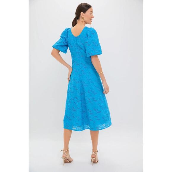 HYACINTH HOUSE Azure Eyelet Ainsley Midi Dress Size XL NWT - Picture 2 of 6